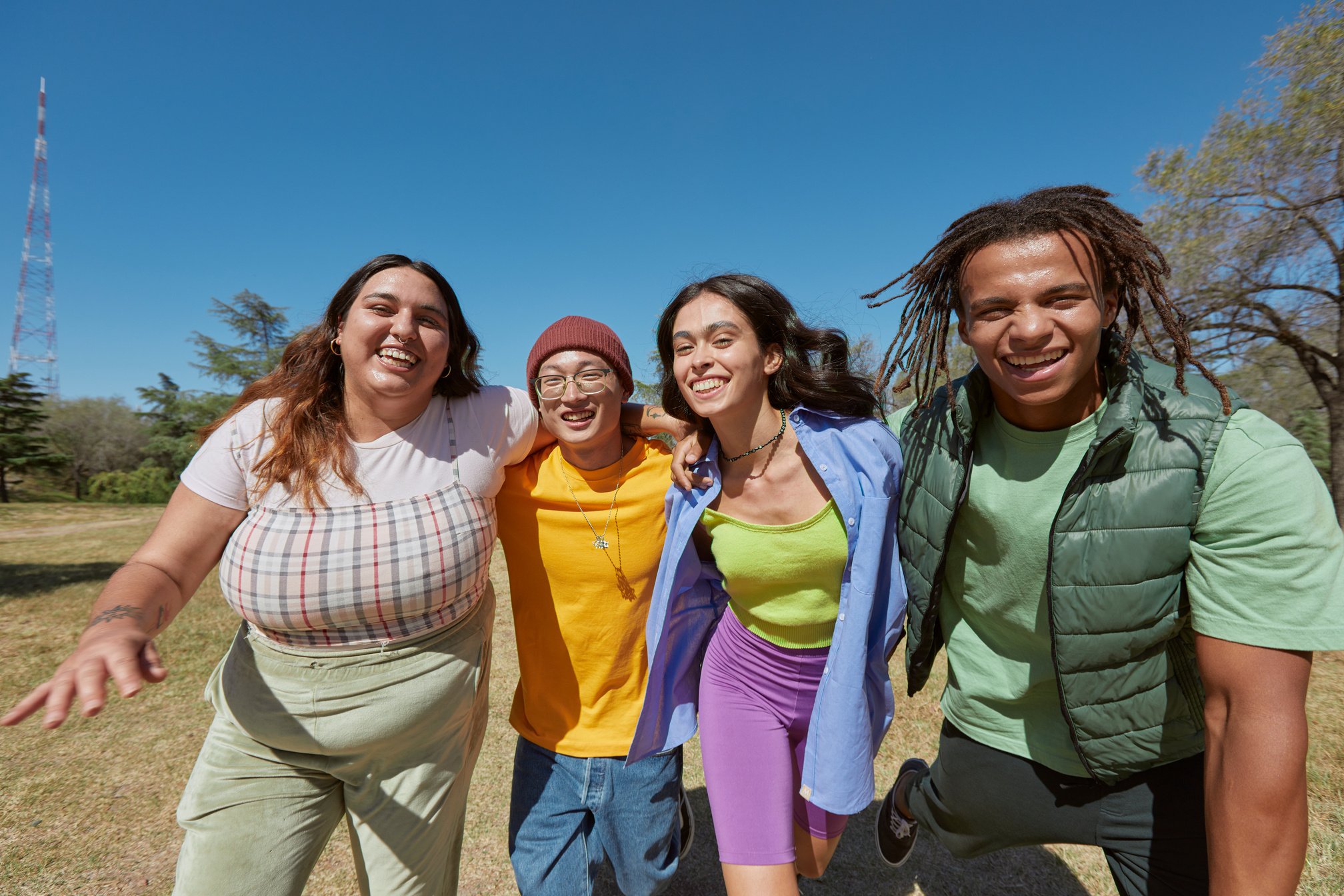 Digital Youth-topia Group Portrait of Young People